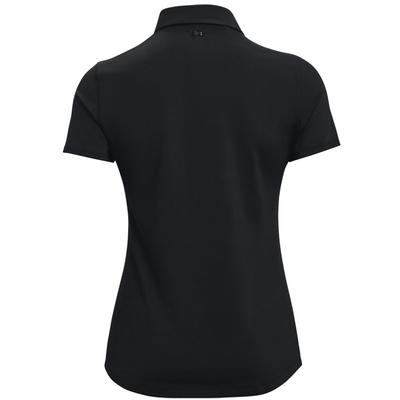 Under Armour Womens Zinger Short Sleeve Polo Shirt - Black - thumbnail image 2