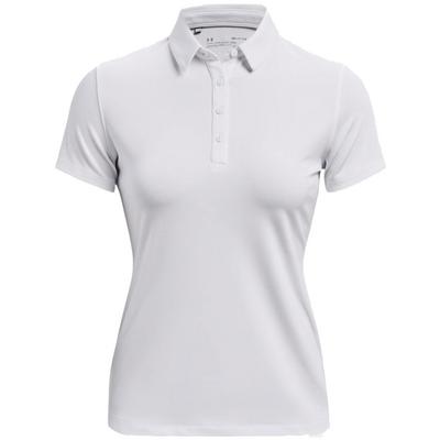 Under Armour Womens Zinger Short Sleeve Polo Shirt - White - thumbnail image 1