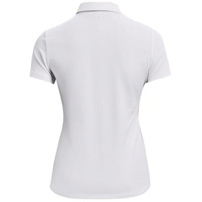 Under Armour Womens Zinger Short Sleeve Polo Shirt - White - thumbnail image 2