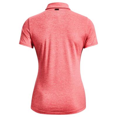 Under Armour Womens Zinger Short Sleeve Polo Shirt - Pink - thumbnail image 2