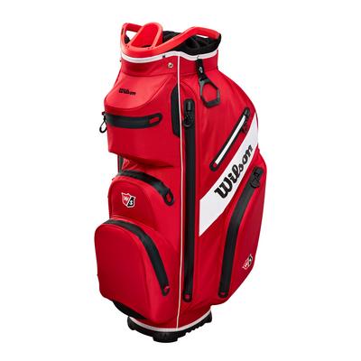 Wilson Exo Dry Waterproof Golf Cart Bag - Red - thumbnail image 1