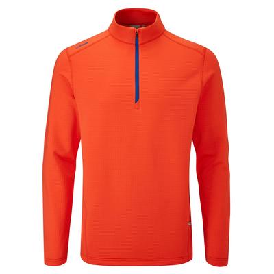 Ping Edwin Half Zip Golf Midlayer Sweater - Flame - thumbnail image 1