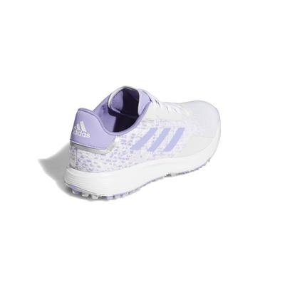 adidas Junior S2G Spikeless Golf Shoes - White/Purple/Grey - thumbnail image 6