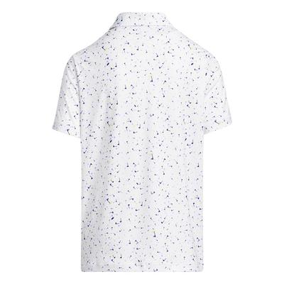 adidas Boys Flag Print Golf Polo Shirt - Green - thumbnail image 2