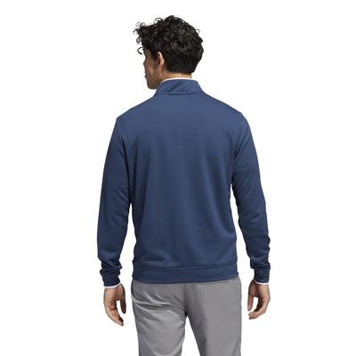 adidas Lightweight Quarter Zip Golf Sweater - Navy - thumbnail image 2