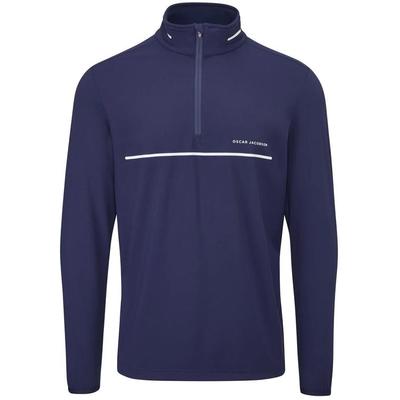 Oscar Jacobson Darwin Midlayer Golf Sweater - Navy