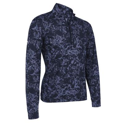 Callaway Camo Sun Printed 1/4 Zip Top - Navy - thumbnail image 1