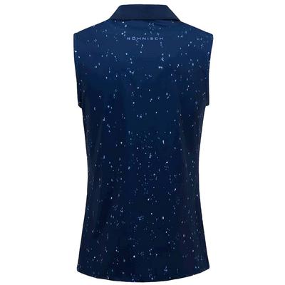 Rohnisch Direction Sleeveless Golf Polo Shirt - Navy - thumbnail image 2