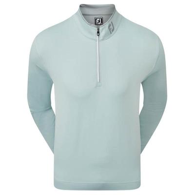 FootJoy Lightweight MicroStripe Half Zip Chill Out Golf Sweater - Blue