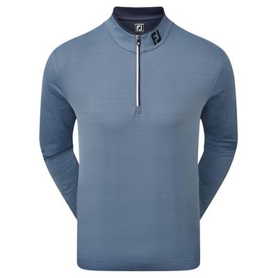 FootJoy Lightweight MicroStripe Half Zip Chill Out Golf Sweater - Navy 