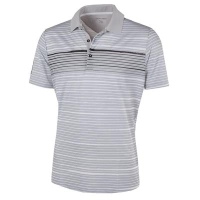 Galvin Green MORGAN Ventil8+ Golf Shirt - Cool Grey/White