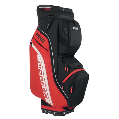 Ping Pioneer 214 Cart Bag  -  Red/Black - thumbnail image 1