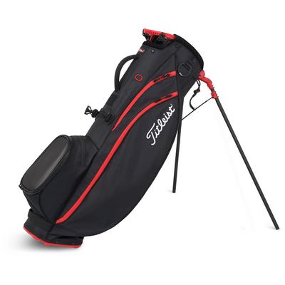 Titleist Players 4 Carbon S Golf Stand Bag - Black/Black/Red - thumbnail image 1