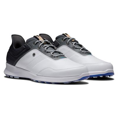 FootJoy Stratos Golf Shoe - White/Charcoal/Blue jay - thumbnail image 4