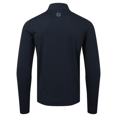 FootJoy Thermoseries Mid Layer Zip Golf Sweater - Navy/Slate - thumbnail image 2