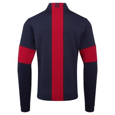 FootJoy Ribbed Chillout XP Golf Sweater - Navy/Red - thumbnail image 2
