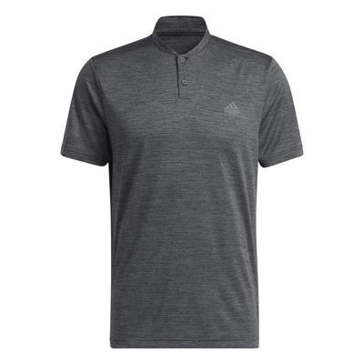 adidas Textured Stripe Golf Polo - Black