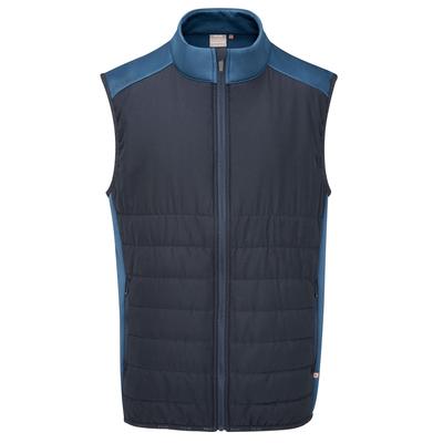 Ping Arlo Quilted Hybrid Golf Vest - Navy/Stormcloud