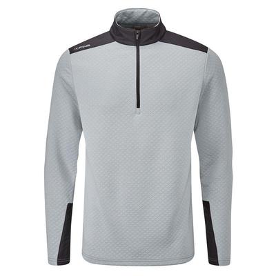 Ping Marshall Half Zip Fleece Golf Sweater - Quarry/Black