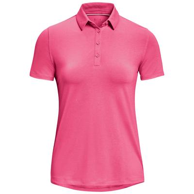 Under Armour Womens Zinger Short Sleeve Polo Shirt - Pink Punk