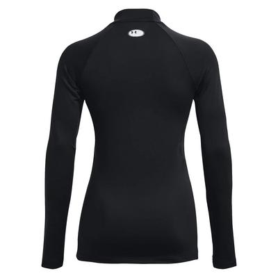 Under Armour Women's UA Authentics Mock Neck Baselayer - Black - thumbnail image 2
