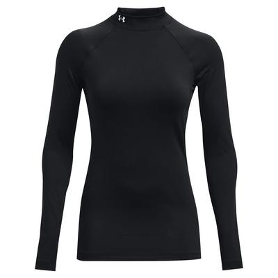 Under Armour Women's UA Authentics Mock Neck Baselayer - Black - thumbnail image 1
