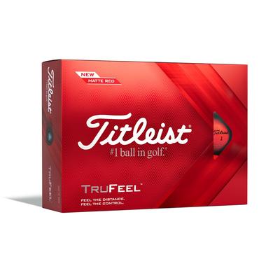 Titleist TruFeel Golf Balls - Personalised - Red