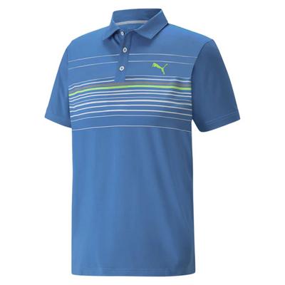 Puma MATTR Canyon Golf Polo - Bright Cobalt/Green