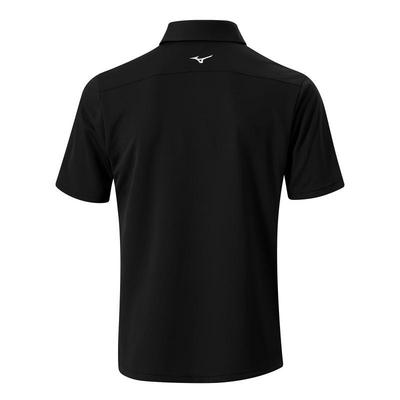 Mizuno Breath Thermo Graphic Golf Polo - Black - thumbnail image 2