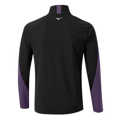 Mizuno Breath Thermo Winter Brz 1/4 Zip Golf Midlayer - Purple - thumbnail image 2