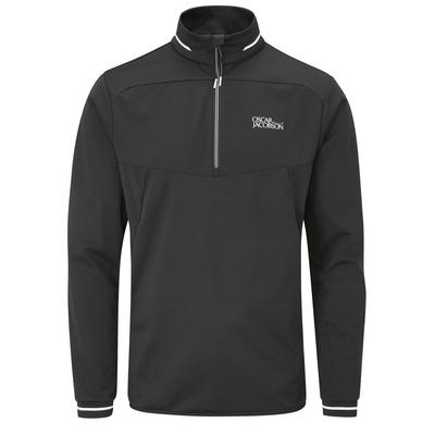 Oscar Jacobson Rolfe Tour 1/4 Zip Golf Jacket - Black