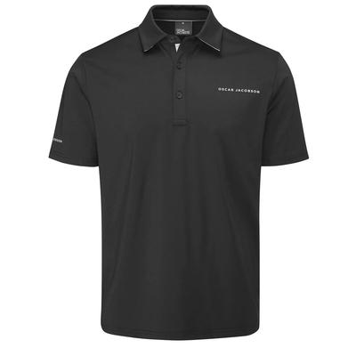 Oscar Jacobson Chap II Tour Golf Polo Shirt - Black