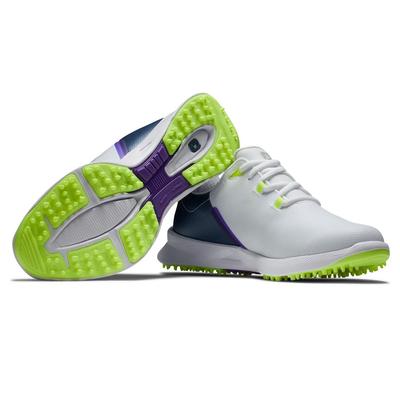 Footjoy Fuel Sport Women's Golf Shoe - White/Navy/Green - thumbnail image 3