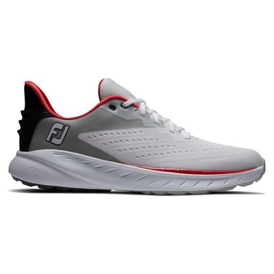 Footjoy Flex XP Golf Shoe - White/Black/Red - thumbnail image 1