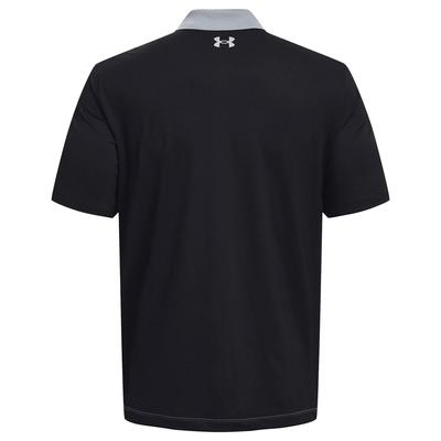 Under Armour Performance 3.0 Colourblock Golf Polo Shirt - Steel Grey - thumbnail image 2