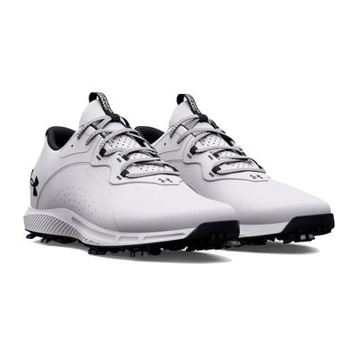 Under Armour UA Charged Draw 2 Wide Golf Shoes - White - thumbnail image 2