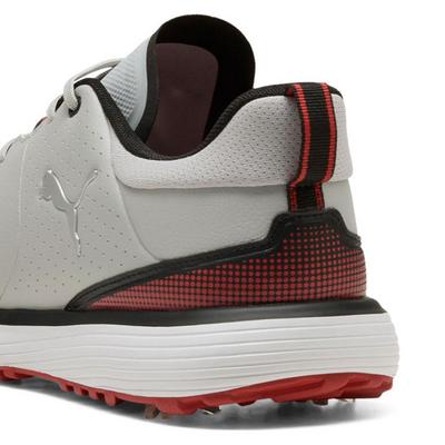 Puma Fusion Grip ST Golf Shoes -  Ash Grey/Puma Black/Candy Apple - thumbnail image 6