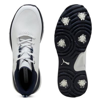 Puma Fusion Grip ST Golf Shoes -  Puma White/Puma Silver/Deep Navy - thumbnail image 5