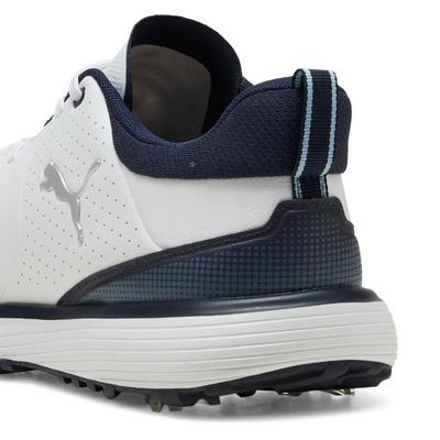Puma Fusion Grip ST Golf Shoes -  Puma White/Puma Silver/Deep Navy - thumbnail image 6