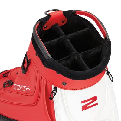 TaylorMade Stealth 2 Tour Golf Cart Bag - Red/White/Black
