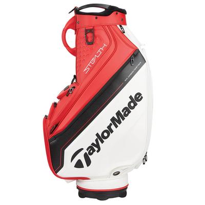 TaylorMade Stealth 2 Tour Golf Cart Bag - Red/White/Black