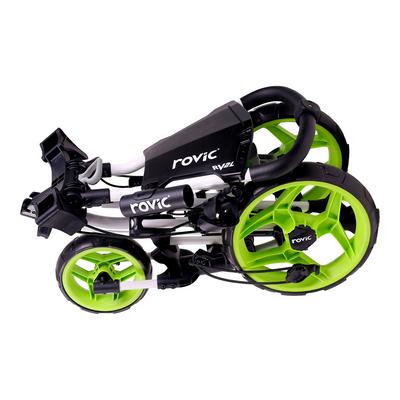 Rovic RV2L Golf Trolley - Charcoal/Lime - thumbnail image 3