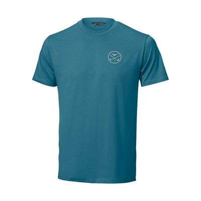 Mizuno Crossed Clubs Cotton Short Sleeve Tee Shirt - Larkspur