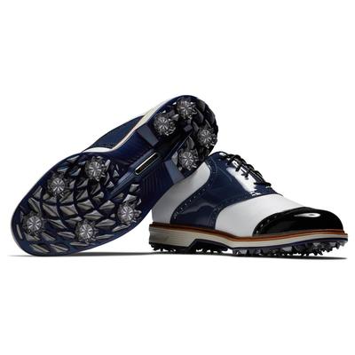 FootJoy Premiere Series Wilcox Golf Shoes - White/Navy/Black - thumbnail image 5