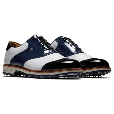 FootJoy Premiere Series Wilcox Golf Shoes - White/Navy/Black - thumbnail image 3