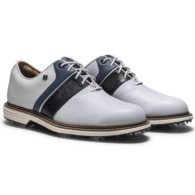 FootJoy Premiere Series Packard Golf Shoes - White/Navy/White - thumbnail image 6
