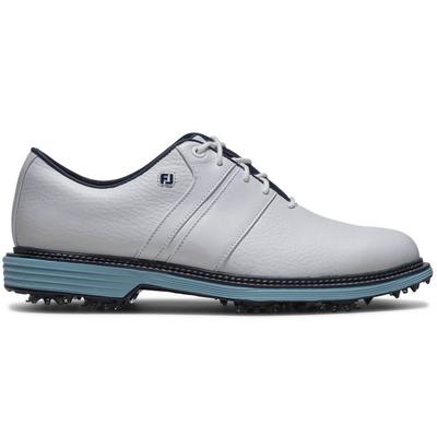 FootJoy Premiere Series Packard Golf Shoes - White/Navy/Blue