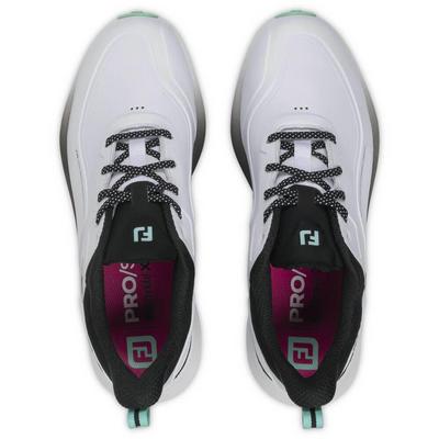 FootJoy Pro SL Golf Shoes - White/Black/Teal - thumbnail image 5