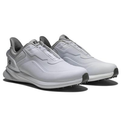FootJoy Pro SL BOA Golf Shoes - White/White/Grey - thumbnail image 6