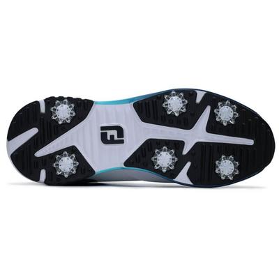 FootJoy Tour Rival Golf Shoes - White/Navy/Blue - thumbnail image 6